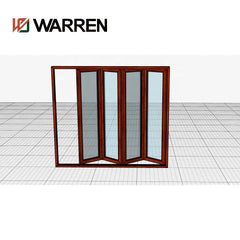 Warren 104x35 folding door with best Hardware aluminium window frames with thermo brake