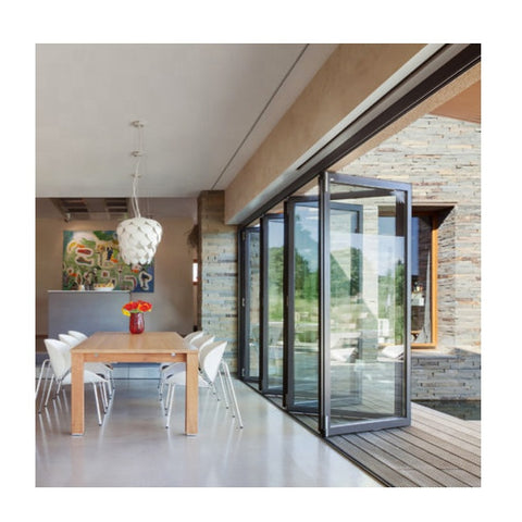 Wholesale Manufacturer Bi Fold Kitchen Patio Aluminum Profiles Bifold Security Entry Door