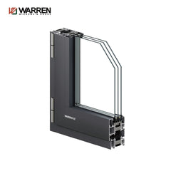 Warren 8x4 Window Tempered Glass Aluminum Frame Window Double Pane Low e Windows Cost