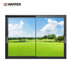 42*108 Aluminum double glass heavy casement door with thick glass waterproof Heat insulation