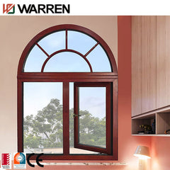 As2047 arc design hinged aluminum casement window