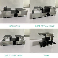 WDMA 60 x 80 sliding glass door customised design aluminium door