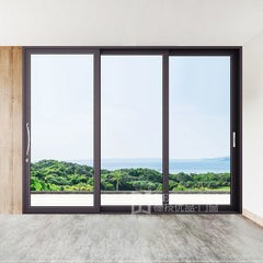 42*108 Aluminum double glass heavy casement door with thick glass waterproof Heat insulation