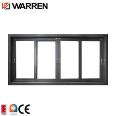 Small roomeye black hotel aluminum sliding window