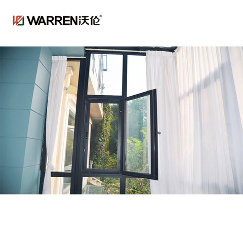 2 foot window hot sale high performance thermal break casement awning window with fully tempered glass