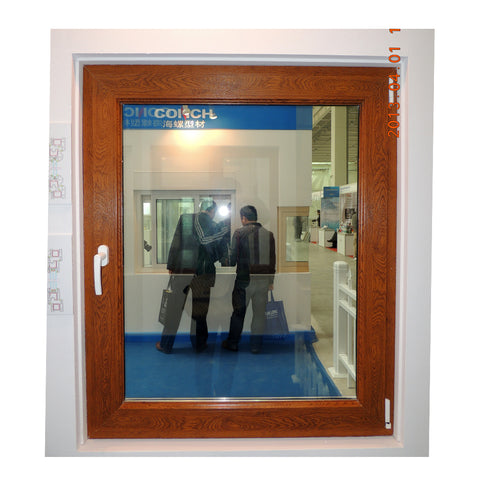 WDMA European Style Double Glazing Swing UPVC Windows