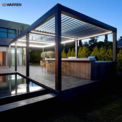 Warren aluminium gazebo garden building outdoor pergola