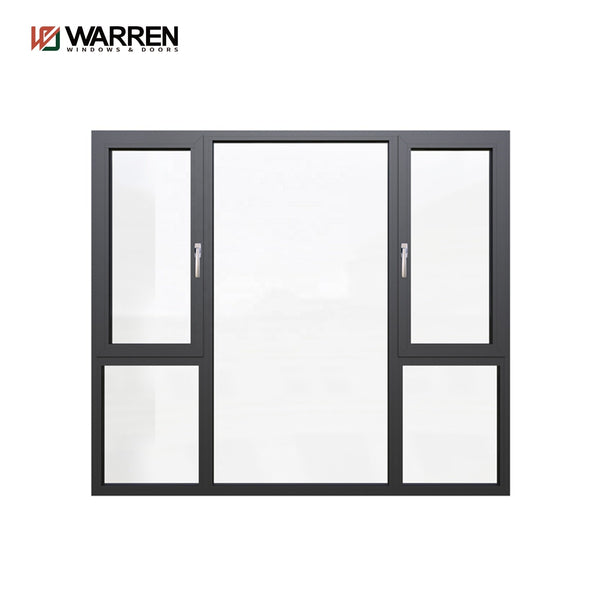 Window Manufacturer Fashion Narrow Frame Passive Window Heat Insulation Aluminum Frosted Glass Window for bathroom