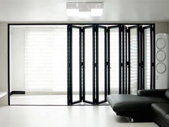 2022 Large size veranda aluminum bifold glass folding doors Custom made indoor accordion bi fold doors design