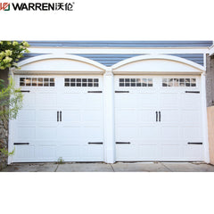 Warren 18x17 Black Garage Door With Side Windows Small Glass Garage Door Automatic Garage Door