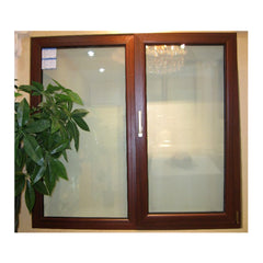 WDMA Customized UPVC/PVC windows double glazed swing glass window