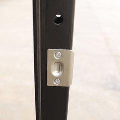 WDMA Wholesale Metal  Galvanized Steel Black Steel Swing Doors For Exterior Doors