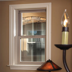 WDMA White Black Double Glass Vinyl Windows