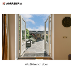 64x80 White Interior Double Doors With Glass With Double Glazed Interior Door