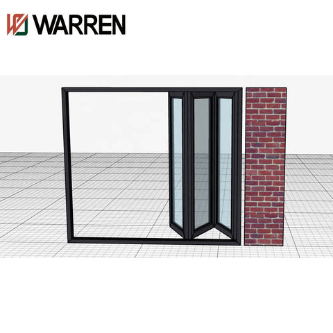100*35 folding door with Sobinco Hardware and warren glass factory sale