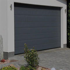China WDMA black aluminum benefit glass sectional garage garage door industrial