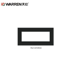 Warren 8x4 Window Tempered Glass Aluminum Frame Window Double Pane Low e Windows Cost