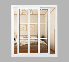 WDMA customized living room PVC plastic  sliding window