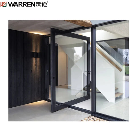 Warren 32x79 Door Pivot Entry Door Price Double Pivot Door Front Glass Modern Aluminum