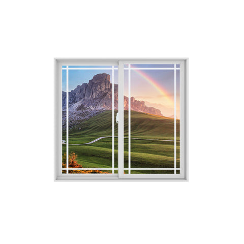 46x46 window energy saving heat insulation simple design aluminum sliding window residential