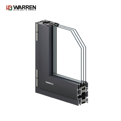 42*108 Aluminum patio glass french door with thick glass protection water Heat insulation