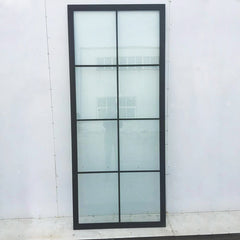 WDMA Hot selling customized design wrought iron french door with glazed glass