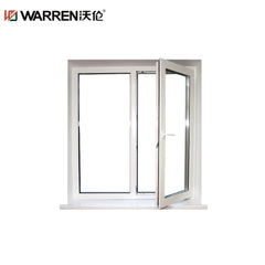 36x36 Push-out Awning Aluminum Tempered Glass Blue Double Hung Window House