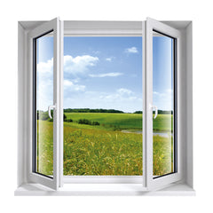 WDMA White vinyl Casement Window Low E Glass Custom Design