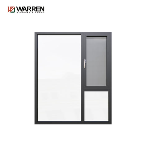 70x30 Aluminum patio glass casement window with thick glass protection water Heat insulation