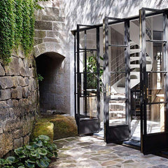 WDMA Toughen Glass Design European High Quality Swing Door