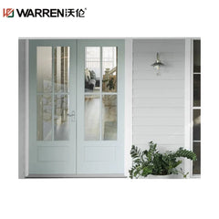 32x78 French Aluminium Double Glazing Gray Modern Storm Door Pantry