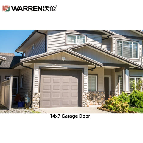 WDMA 14x7 Garage Door One Car Garage Door With Windows Aluminum Garage Door With Windows