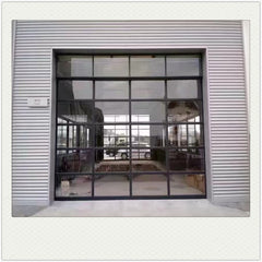 China WDMA Prettywood Modern Villa Aluminum Alloy Electric Remote Automatic Garage Door
