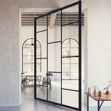 WDMA  2020 Industrial steel glass doors antique metal frames windows grill decorative iron door design
