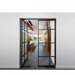56x80 Exterior Tempered Insulated Glass Aluminum French Casement Doors