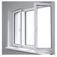 WDMA factory pvc window double glazed casement pvc windows