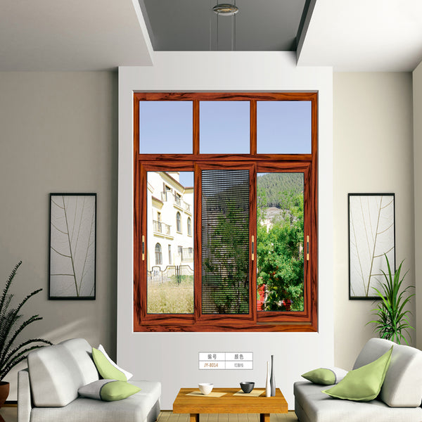 HS-JY8014 cheap house large aluminium frames double glazed glass windows aluminum sliding window on China WDMA