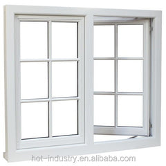 WDMA Deluxe Designs Double Clear Glazed Glass PVC French Casement Window Soundproof