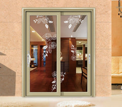 Balcony Sliding Dual Exterior Entry Aluminium Glass Door Designs on China WDMA