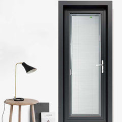 Low MOQ Factory Price D80 surface finishing exterior contemporary glass soundproof aluminum door on China WDMA on China WDMA