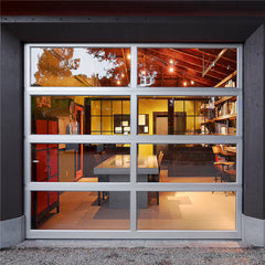 China WDMA China Aluminum Plexiglass/Glass Garage Door Design Glass Roll Up Doors
