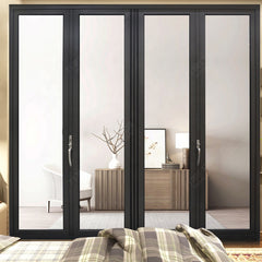 China WDMA Luxury home double tempered glass folding bifold bi folding doors