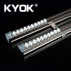 KYOK Glass Ceiling Mounted Curtain Track System Window Crown Curtain Track Popular Rod Curtain Track on China WDMA