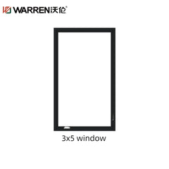 WDMA 2x5 Window Double Glazed Windows Soundproof Aluminum Casement 24x60 Windows Prices