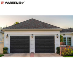 Warren 12x17 Garage Door Black Garage Door With Side Windows Garage Door Glass Aluminum