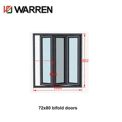 104x35 folding door with best Hardware aluminium window frames with thermo brake