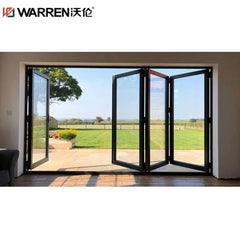 Warren 24x96 Bifold Aluminium Fixed Glass Brown Custom Exterior Door For Home