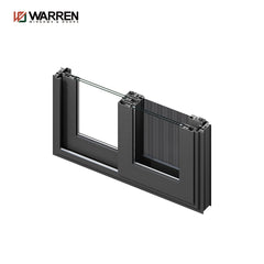 aluminum materials single two track sliding window