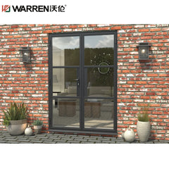 Warren 48x80 French Aluminium Tinted Glass Gray Two Panel Wide Door Price