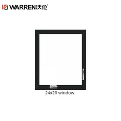 WDMA 24x32 Window Casement Double Glazed Windows Aluminium Flush Casement Windows